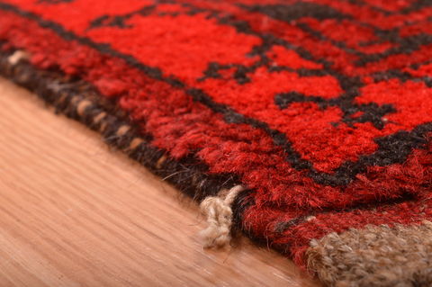 Khan Mohammadi Red Hand Knotted 40 X 64 Area Rug 100-76144 Image 2