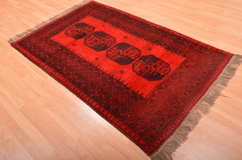 Khan Mohammadi Red Hand Knotted 40 X 64 Area Rug 100-76144 Image 7