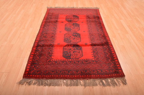 Khan Mohammadi Red Hand Knotted 40 X 64 Area Rug 100-76144 Image 8