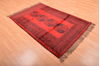 Khan Mohammadi Red Hand Knotted 40 X 64 Area Rug 100-76144 Thumb 9