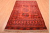 Khan Mohammadi Red Hand Knotted 42 X 71  Area Rug 100-76145 Thumb 1