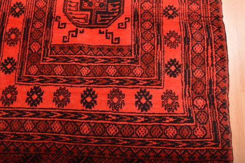 Khan Mohammadi Purple Runner Hand Knotted 35 X 68 Area Rug 100-76147 Image 11
