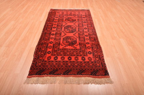 Khan Mohammadi Purple Runner Hand Knotted 35 X 68 Area Rug 100-76147 Image 1