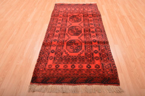 Khan Mohammadi Purple Runner Hand Knotted 35 X 68 Area Rug 100-76147 Image 4
