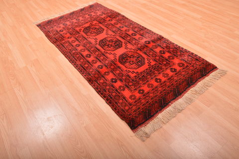 Khan Mohammadi Purple Runner Hand Knotted 35 X 68 Area Rug 100-76147 Image 5