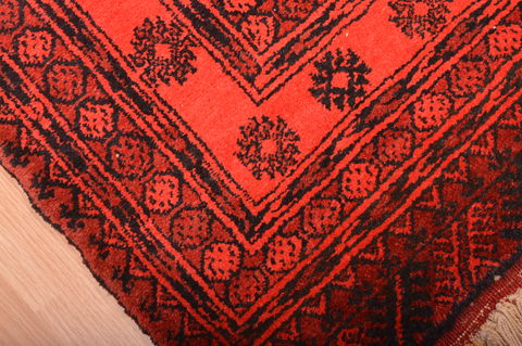 Khan Mohammadi Purple Runner Hand Knotted 35 X 68 Area Rug 100-76147 Image 9