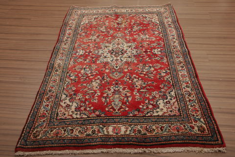 Sumak Multicolor Hand Knotted 51 X 76 Area Rug 253-76155 Image 1