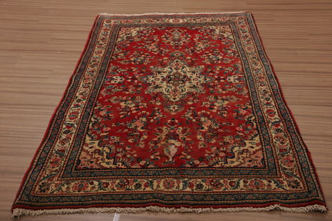 Sumak Multicolor Hand Knotted 51 X 76 Area Rug 253-76155 Image 6