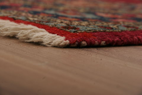 Tabriz Red Hand Knotted 45 X 610  Area Rug 155-76156 Image 4