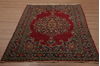 Tabriz Red Hand Knotted 45 X 610  Area Rug 155-76156 Thumb 2