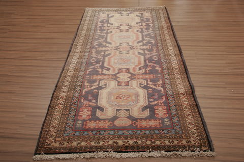 Ardebil Grey Runner Hand Knotted 44 X 97 Area Rug 155-76162 Image 1