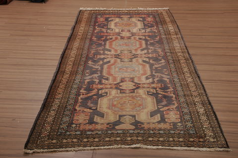 Ardebil Grey Runner Hand Knotted 44 X 97 Area Rug 155-76162 Image 2