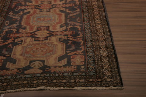 Ardebil Grey Runner Hand Knotted 44 X 97 Area Rug 155-76162 Image 3
