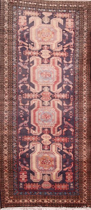 Ardebil Grey Runner Hand Knotted 44 X 97 Area Rug 155-76162 Image 0