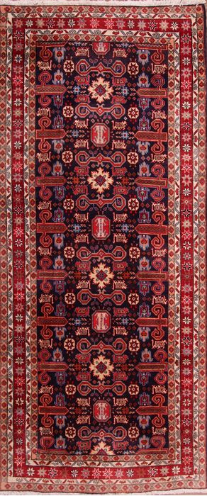 Meshkin Multicolor Runner Hand Knotted 47 X 107 Area Rug 155-76164 Image 0