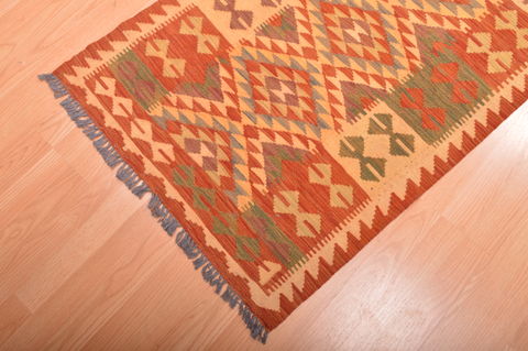 Kilim Red Runner Flat Woven 27 X 99 Area Rug 100-76165 Image 12