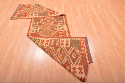 Kilim Red Runner Flat Woven 27 X 99 Area Rug 100-76165 Image 9
