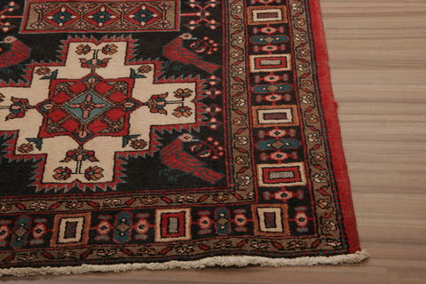 Meshkin Multicolor Runner Hand Knotted 34 X 102 Area Rug 155-76166 Image 3