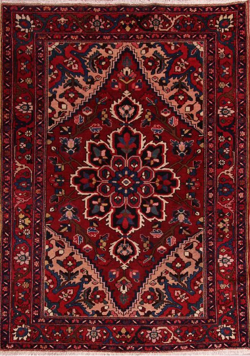 Bakhtiar Multicolor Hand Knotted 53 X 70 Area Rug 253-76168 Image 0