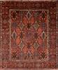 Bakhtiar Red Hand Knotted 104 X 122  Area Rug 100-76175 Thumb 0
