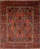 Bakhtiar Red Hand Knotted 104 X 122 Area Rug 100-76175 Thumb 0