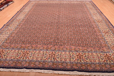 Mood Beige Hand Knotted 98 X 130 Area Rug 100-76180 Image 1