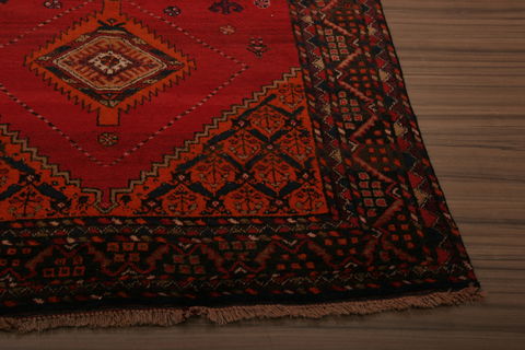 Shiraz Multicolor Hand Knotted 410 X 89  Area Rug 253-76186 Image 2