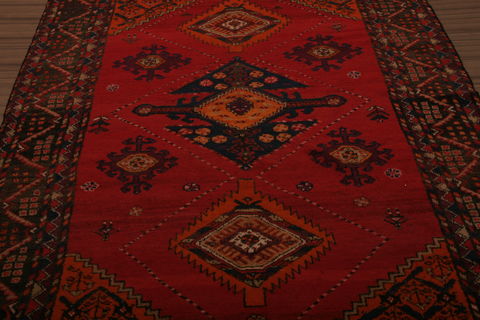 Shiraz Multicolor Hand Knotted 410 X 89  Area Rug 253-76186 Image 3