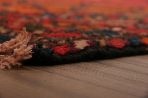 Shiraz Multicolor Hand Knotted 410 X 89  Area Rug 253-76186 Image 4