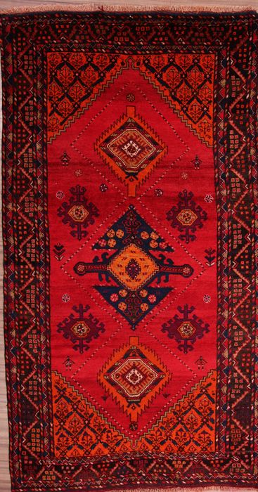 Shiraz Multicolor Hand Knotted 410 X 89  Area Rug 253-76186 Image 0