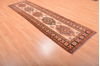 Chobi Beige Runner Hand Knotted 211 X 92  Area Rug 100-76190 Thumb 3