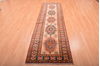 Chobi Beige Runner Hand Knotted 211 X 92 Area Rug 100-76190 Thumb 4