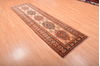 Chobi Beige Runner Hand Knotted 211 X 92 Area Rug 100-76190 Thumb 6