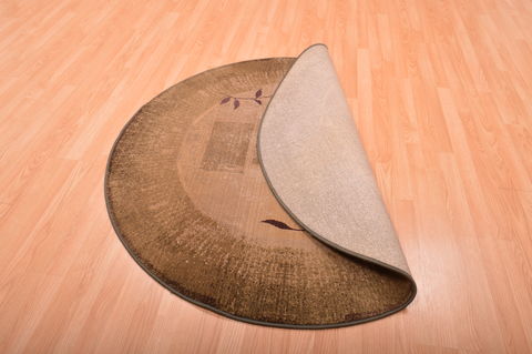 Modern Green Round Machine Made 411 X 411 Area Rug 100-76199 Image 4