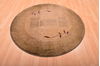 Modern Green Round Machine Made 411 X 411 Area Rug 100-76199 Thumb 3