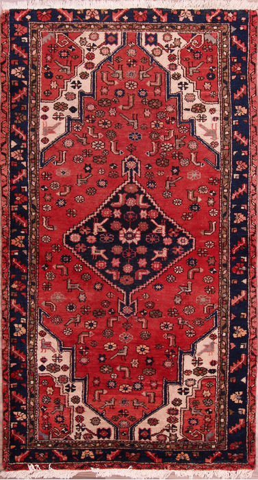 Meshkin Multicolor Runner Hand Knotted 35 X 610 Area Rug 155-76228 Image 0