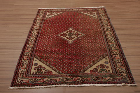 Mussel Multicolor Hand Knotted 45 X 67 Area Rug 155-76234 Image 1