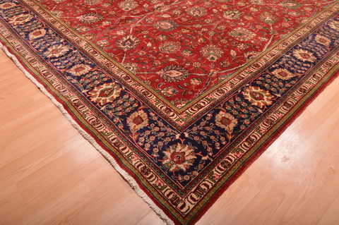 Tabriz Red Hand Knotted 911 X 1510 Area Rug 100-76244 Image 11