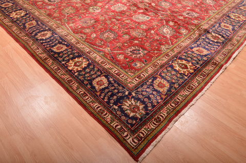 Tabriz Red Hand Knotted 911 X 1510 Area Rug 100-76244 Image 12