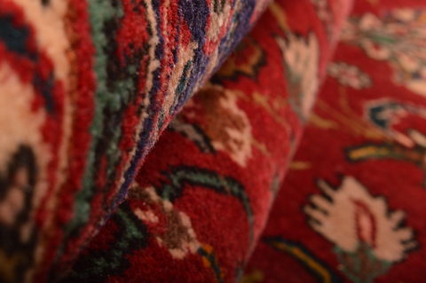 Tabriz Red Hand Knotted 911 X 1510 Area Rug 100-76244 Image 13