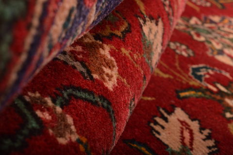 Tabriz Red Hand Knotted 911 X 1510 Area Rug 100-76244 Image 14