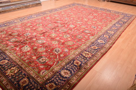 Tabriz Red Hand Knotted 911 X 1510 Area Rug 100-76244 Image 6