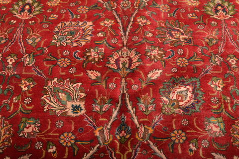 Tabriz Red Hand Knotted 911 X 1510 Area Rug 100-76244 Image 9