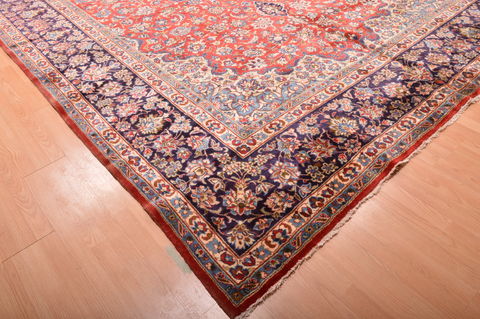 Isfahan Red Hand Knotted 911 X 153 Area Rug 100-76246 Image 17