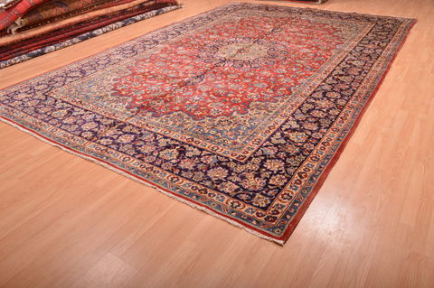 Isfahan Red Hand Knotted 911 X 153 Area Rug 100-76246 Image 2