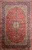 Isfahan Red Hand Knotted 911 X 153  Area Rug 100-76246 Thumb 0