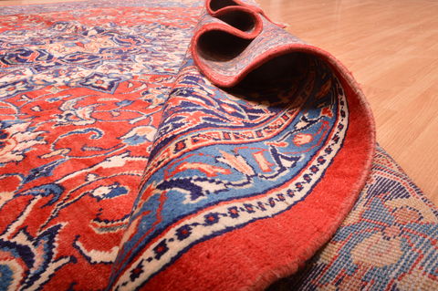 Mahal Red Hand Knotted 112 X 145 Area Rug 100-76248 Image 6