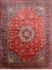 Mahal Red Hand Knotted 112 X 145 Area Rug 100-76248 Thumb 0