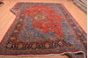 Sarouk Blue Hand Knotted 98 X 140  Area Rug 100-76250 Thumb 13