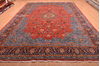 Sarouk Blue Hand Knotted 98 X 140  Area Rug 100-76250 Thumb 1